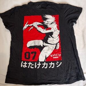 Men’s Black Naruto Graphic T-Shirt
